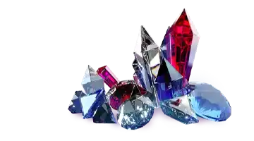 An image of various colorful gems representing the 