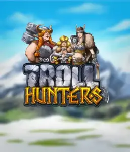 Enter the realm of "Troll Hunters," where fierce Viking warriors are poised to take on their foes. The logo shows a male and female Viking, equipped with weapons, with a cold landscape. They emanate strength and courage, symbolizing the essence of the game's adventurous theme.